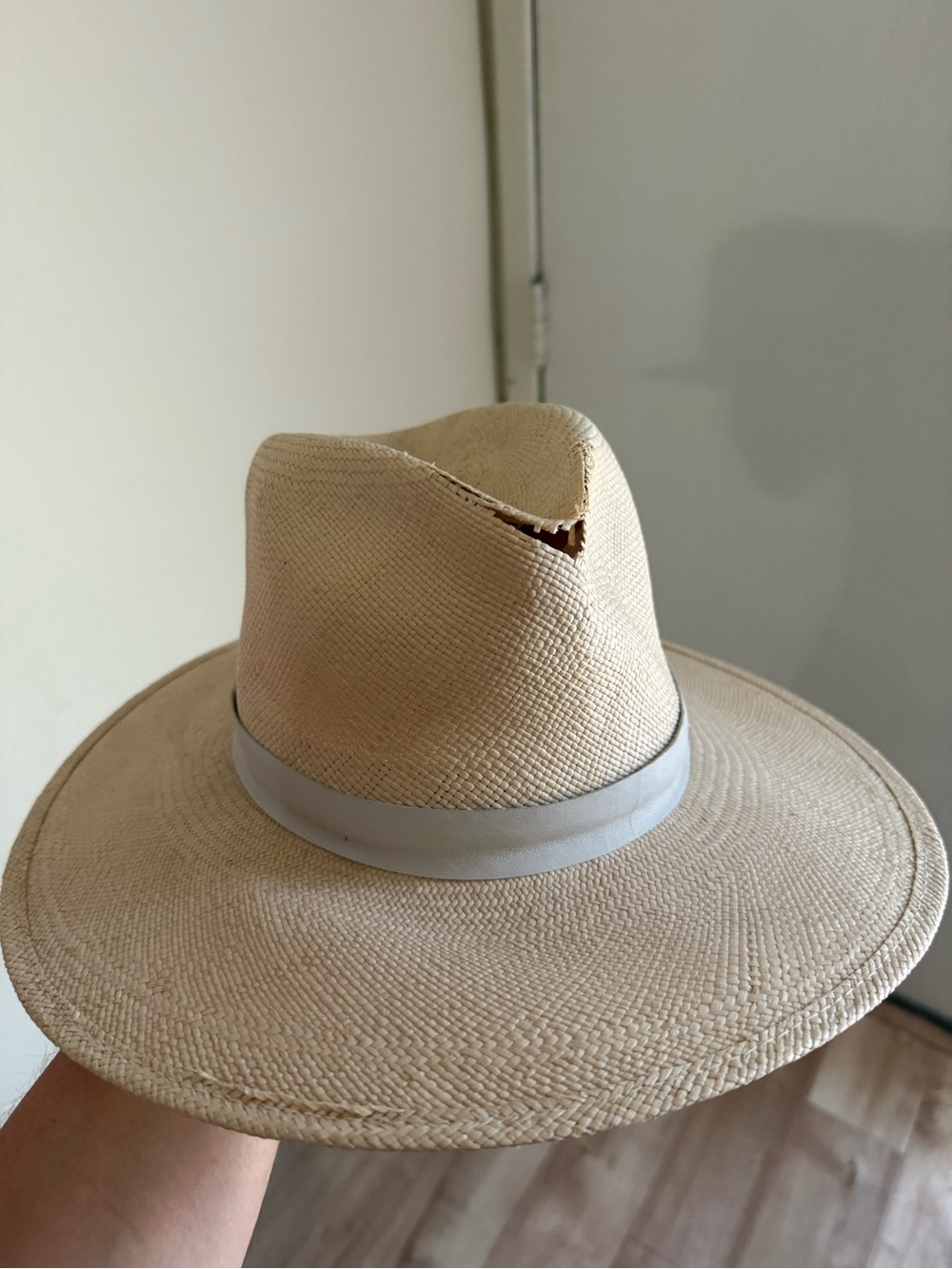 Janessa Leone Straw Aisley Hat in Bleach